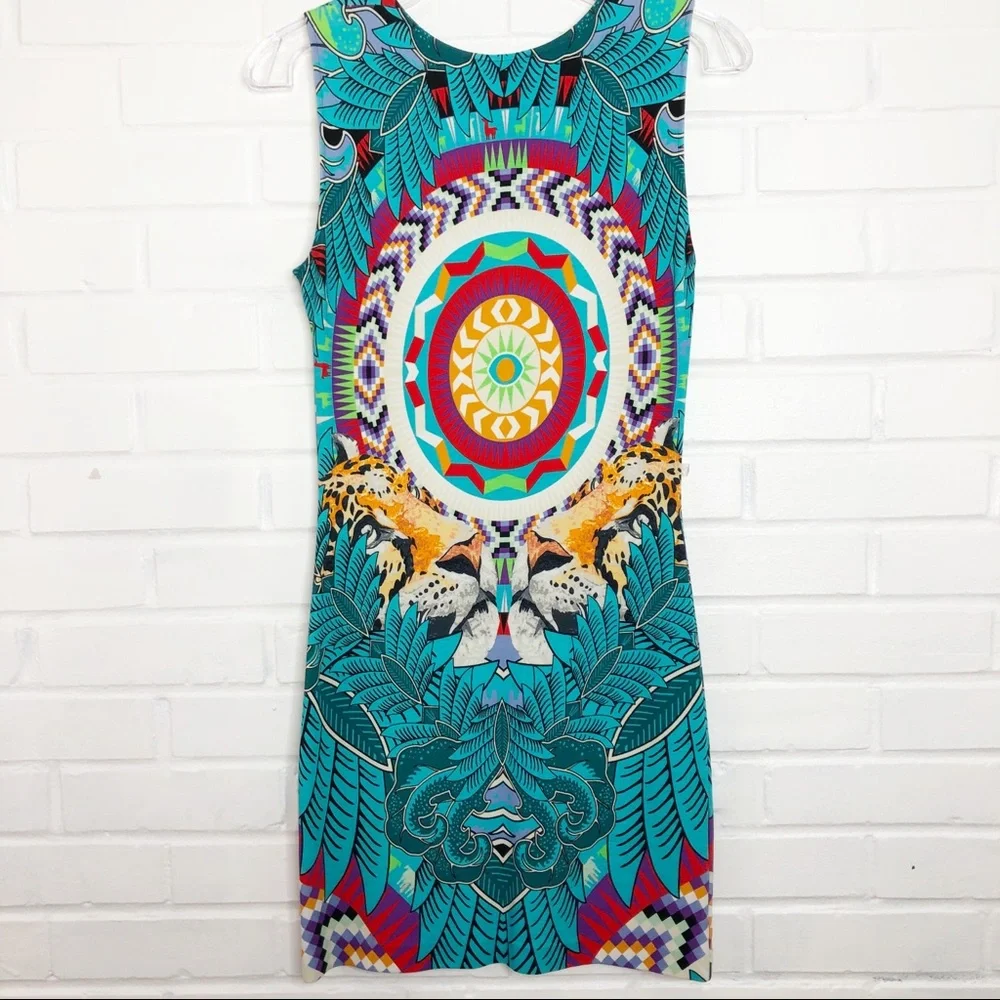 Mara Hoffman Fitted Mini Dress Jungle Trip Medium - Picture 5 of 10